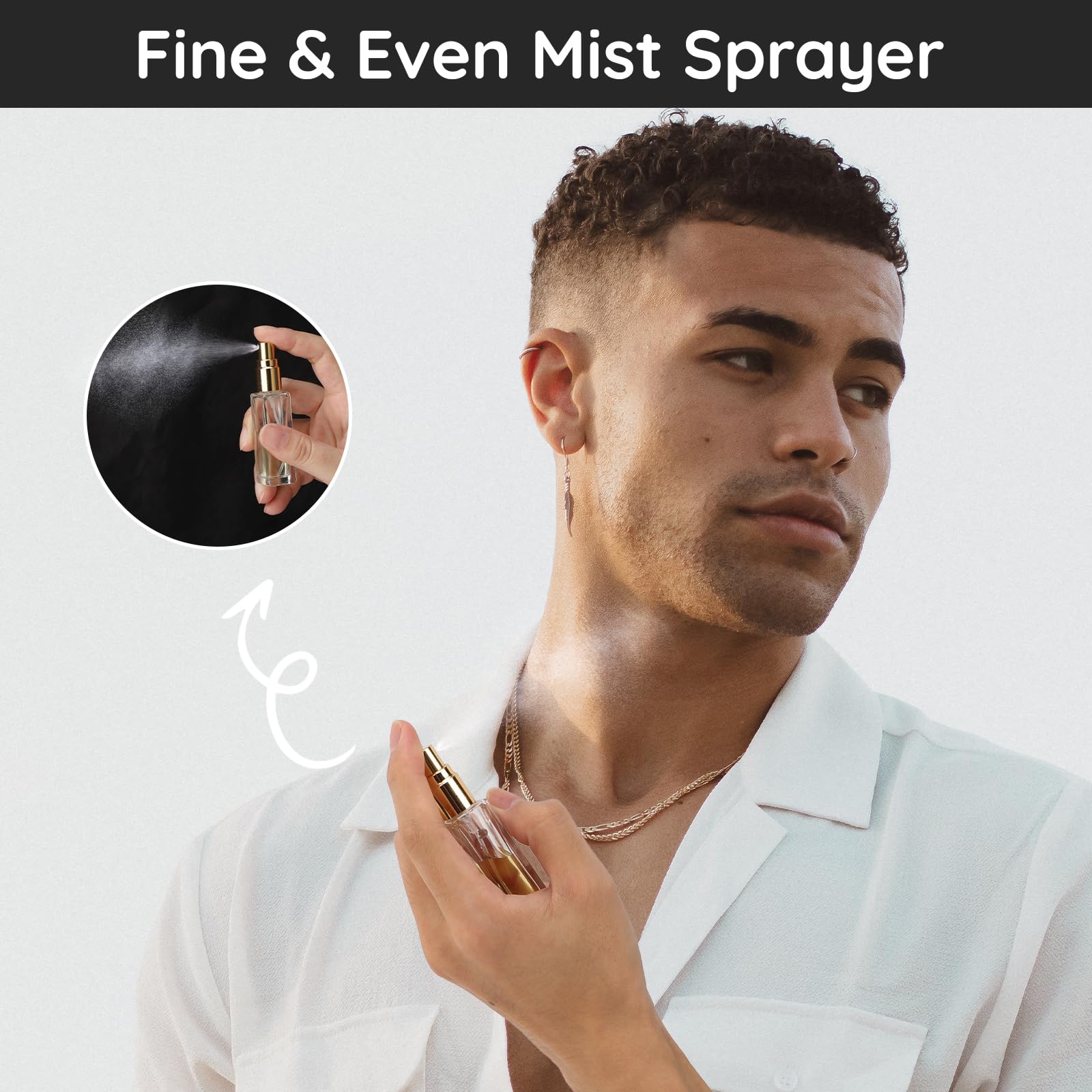 Segbeauty Travel Perfume Bottle Refillable, 10 Packs Atomizer Sprayer For Perfume, 10Ml Empty Glass Perfume Bottle Portable Trav